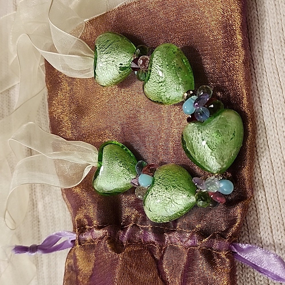 Vintage Murano Glass and Crystal Statement Necklace